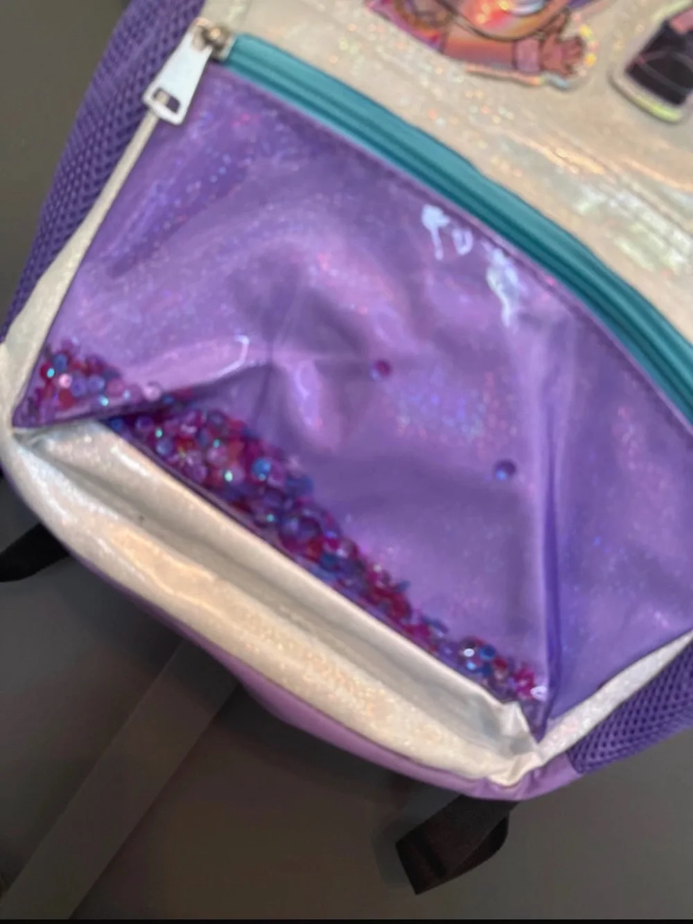 L.O.L. Surprise! White & Purple Kids Backpack with Sequins